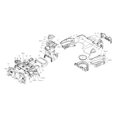 OM 102R/16 K - 2025 - Oleo-Mac Ride On Mower Body Diagram