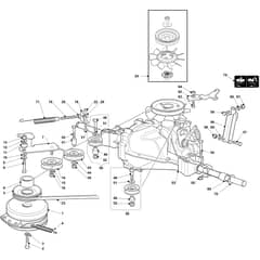 OM 103/16 K - 2022 - Oleo-Mac Ride On Mower Transmission Diagram