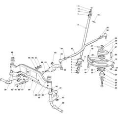 OM 103/22 V - 2019 - Oleo-Mac Ride On Mower Steering arm Diagram