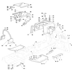 OM 103/22 V - 2020 - Oleo-Mac Ride On Mower Frame Diagram