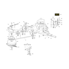 OM 104/19 KV - 2023 - Oleo-Mac Ride On Mower Transmission Diagram