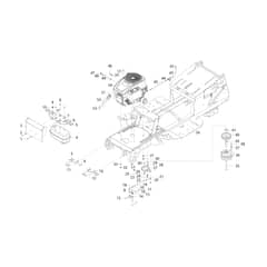 OM 105/16 K - 2023 - Oleo-Mac Ride On Mower Frame assembly Diagram