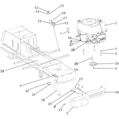 OM 106/16 KH EXCLUSIVE - 2024 - Oleo-Mac Ride On Mower Engine Diagram