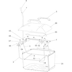 OM 106/16 KH EXCLUSIVE - 2024 - Oleo-Mac Ride On Mower Grass collector Diagram