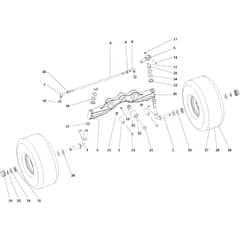 OM 106/16 KH (K1600AVD-EURO5) - 2019 - Oleo-Mac Ride On Mower Front axle Diagram