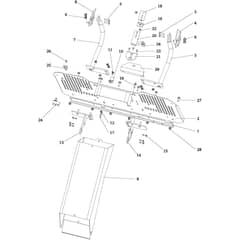 OM 106/16 KH (K1600AVD-EURO5) - 2021 - Oleo-Mac Ride On Mower Chute and collector assy Diagram