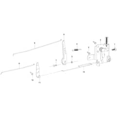 OM 106/16 KH (K1600AVD-EURO5) - 2021 - Oleo-Mac Ride On Mower Control lever Diagram