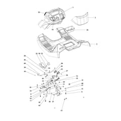 OM 106/17.5 H - 2016 - Oleo-Mac Ride On Mower Dashboard Diagram