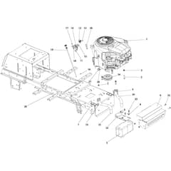 OM 106/18 H - 2016 - Oleo-Mac Ride On Mower Engine Diagram