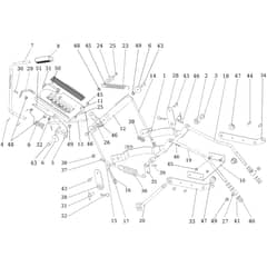 OM 106/20 KWH - 2024 - Oleo-Mac Ride On Mower Mowing control Diagram