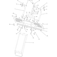 OM 106/22 H - 2023 - Oleo-Mac Ride On Mower Chute and collector assy Diagram