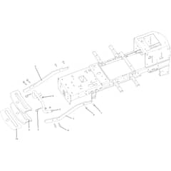 OM 106/24 KH 4x2 HD (K2400AVD V-TWIN-EURO5) - 2024 - Oleo-Mac Ride On Mower Front chassis Diagram