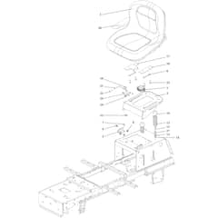OM 106/24 KH 4x2 HD (K2400AVD V-TWIN-EURO5) - 2024 - Oleo-Mac Ride On Mower Hood (1/2) Diagram