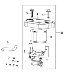 OM 106/24 KH CHANGE EXCLUSIVE - 2024 - Oleo-Mac Ride On Mower Air Filter Diagram