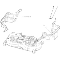 OM 106/24 KH EXCLUSIVE (VICTUS) - 2024 - Oleo-Mac Ride On Mower Mowing deck (2/2) Diagram