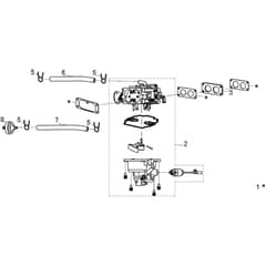 OM 106/24 KH (K2400AVD V-TWIN) - 2017 - Oleo-Mac Ride On Mower Carburettor Diagram