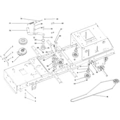 OM 106/24 KH (K2400AVD V-TWIN) - 2017 - Oleo-Mac Ride On Mower Clutch pulley Diagram