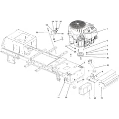 OM 106/24 KH (K2400AVD V-TWIN) - 2018 - Oleo-Mac Ride On Mower Engine Diagram
