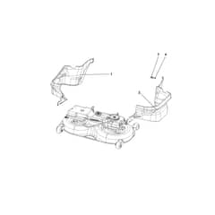 OM 106/24 KH (K2400AVD V-TWIN) 4x4 - 2017 - Oleo-Mac Ride On Mower Mowing deck (2/2) Diagram