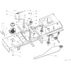 OM 106/24 KH (K2400AVD V-TWIN) 4x4 - 2022 - Oleo-Mac Ride On Mower Clutch pulley Diagram