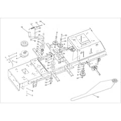 OM 106/24 KH (K2400AVD V-TWIN) 4x4 - 2023 - Oleo-Mac Ride On Mower Clutch pulley Diagram