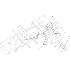 OM 106/24 KH (K2400AVD V-TWIN) 4x4 - 2023 - Oleo-Mac Ride On Mower Tank Diagram