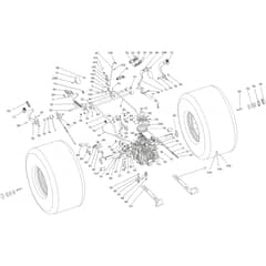 OM 106/24 KH (K2400AVD V-TWIN) 4x4 - 2024 - Oleo-Mac Ride On Mower Transmission Diagram