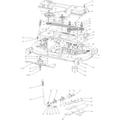 OM 106/24 KH (K2400AVD V-TWIN-EURO5) - 2022 - Oleo-Mac Ride On Mower Mowing deck (1/2) Diagram