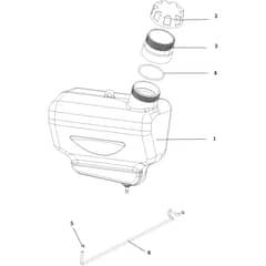 OM 107 L/16 KH (K1600AVD) - 2018 - Oleo-Mac Ride On Mower Tank Diagram