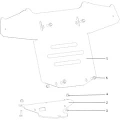 OM 107 L/17.5 H - 2016 - Oleo-Mac Ride On Mower Hood (2/3) Diagram