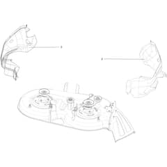 OM 107 L/17.5 H - 2016 - Oleo-Mac Ride On Mower Mowing deck (2/2) Diagram