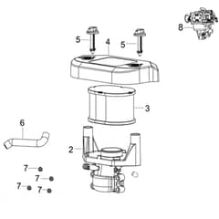 OM 107 L/24 KH (K2400AVD V-TWIN) - 2018 - Oleo-Mac Ride On Mower Air filter (from 05/17) Diagram