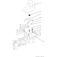 OM 107 L/24 KH (K2400AVD V-TWIN) - 2018 - Oleo-Mac Ride On Mower Hood (1/3) Diagram