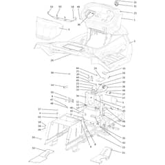 OM 107 L/24 KH (K2400AVD V-TWIN-EURO5) - 2023 - Oleo-Mac Ride On Mower Dashboard Diagram