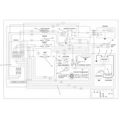OM 107 L/24 KH (K2400AVD V-TWIN-EURO5) - 2023 - Oleo-Mac Ride On Mower Electrical Parts Diagram