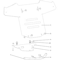 OM 107 L/24 KH (K2400AVD V-TWIN-EURO5) - 2023 - Oleo-Mac Ride On Mower Hood (2/3) Diagram