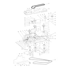 OM 110/24 KH (Hydro) - 2024 - Oleo-Mac Ride On Mower Mowing deck (1/2) Diagram