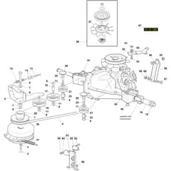 OM 123/22 V - 2020 - Oleo-Mac Ride On Mower Transmission Diagram