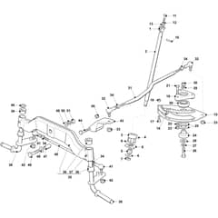 OM 123/22 V - 2022 - Oleo-Mac Ride On Mower Steering arm Diagram