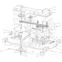 OM 124/22 HP - 2019 - Oleo-Mac Ride On Mower Mowing deck (1/2) Diagram