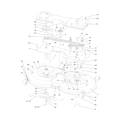 OM 124/22 HP - Oleo-Mac Ride On Mower Mowing deck (1/2) Diagram