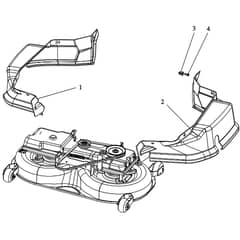 OM 124/24 KH Exclusive (K2400AVD V-TWIN-EURO5) - 2024 - Oleo-Mac Ride On Mower Mowing deck (2/2) Diagram