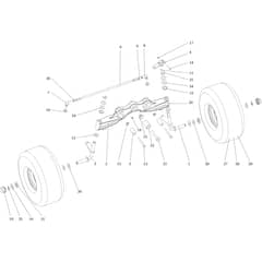 OM 124/24 KH (K2400AVD V-TWIN) - 2017 - Oleo-Mac Ride On Mower Front axle Diagram