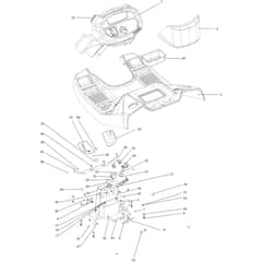 OM 124/24 KH (K2400AVD V-TWIN-EURO5) - 2019 - Oleo-Mac Ride On Mower Dashboard Diagram