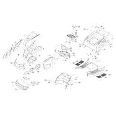 OM 125/22 V - 2023 - Oleo-Mac Ride On Mower Body Diagram