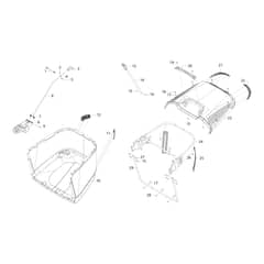 OM 125/22 V - 2023 - Oleo-Mac Ride On Mower Grasscatcher Diagram