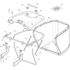 OM 84/12.5 K M - 2020 - Oleo-Mac Ride On Mower Grassbag Diagram