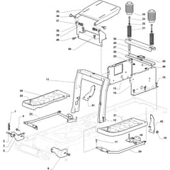 OM 84/12.5 K M - 2021 - Oleo-Mac Ride On Mower Frame 01 Diagram