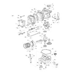 OM 84/14.5 K H - 2020 - Oleo-Mac Ride On Mower Motor assy Diagram