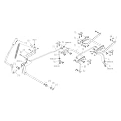 OM 86R/12.5 KM - 2025 - Oleo-Mac Ride On Mower Cutting Plate Lifting Diagram